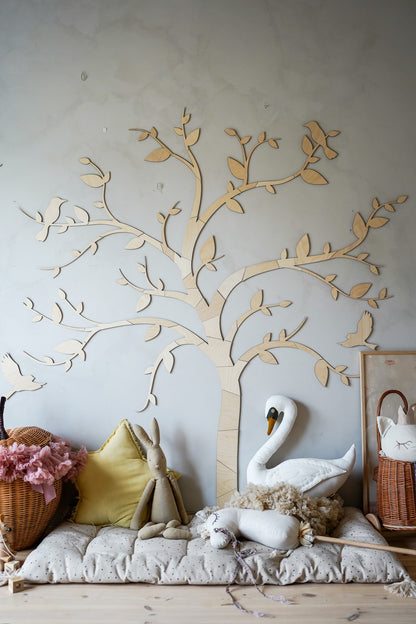 Wooden Wall Decoration - Tree with Birds